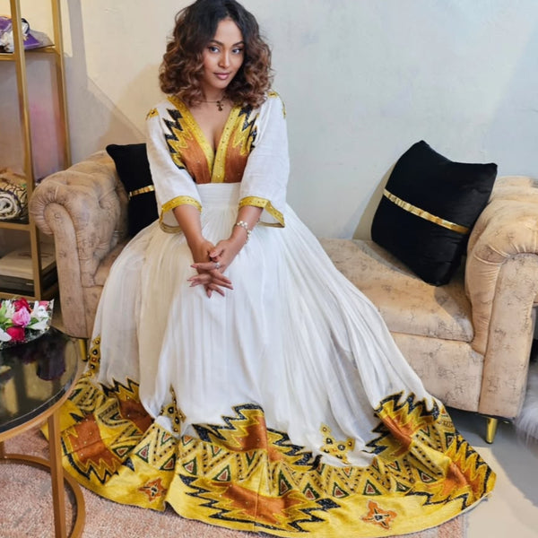 Adanu Habesha Dress - EthiopianClothing.Net