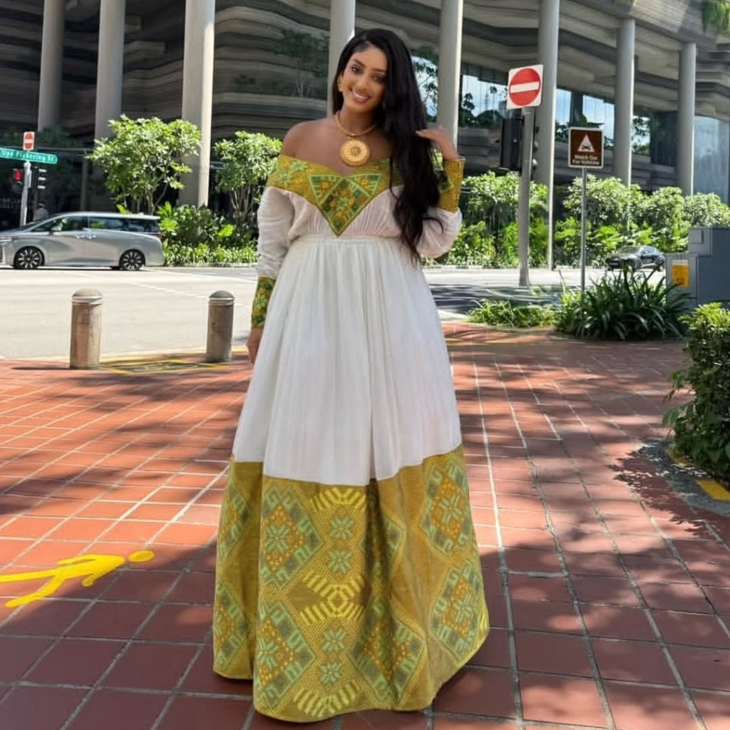 Fire Habesha Dress