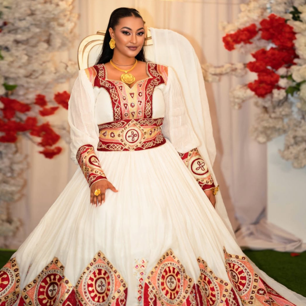Golden Ethiopian Traditonal Clothe2