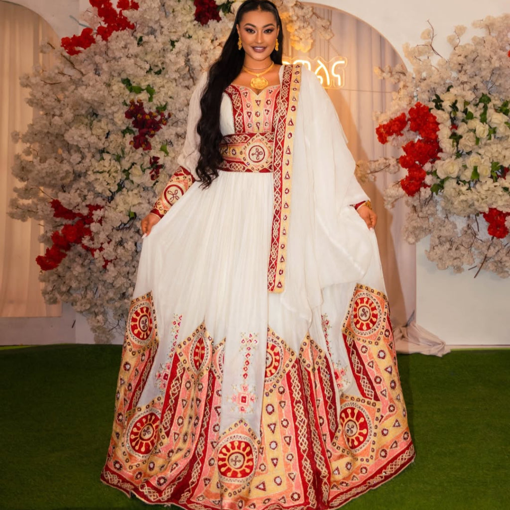 Golden Ethiopian Traditonal Clothe