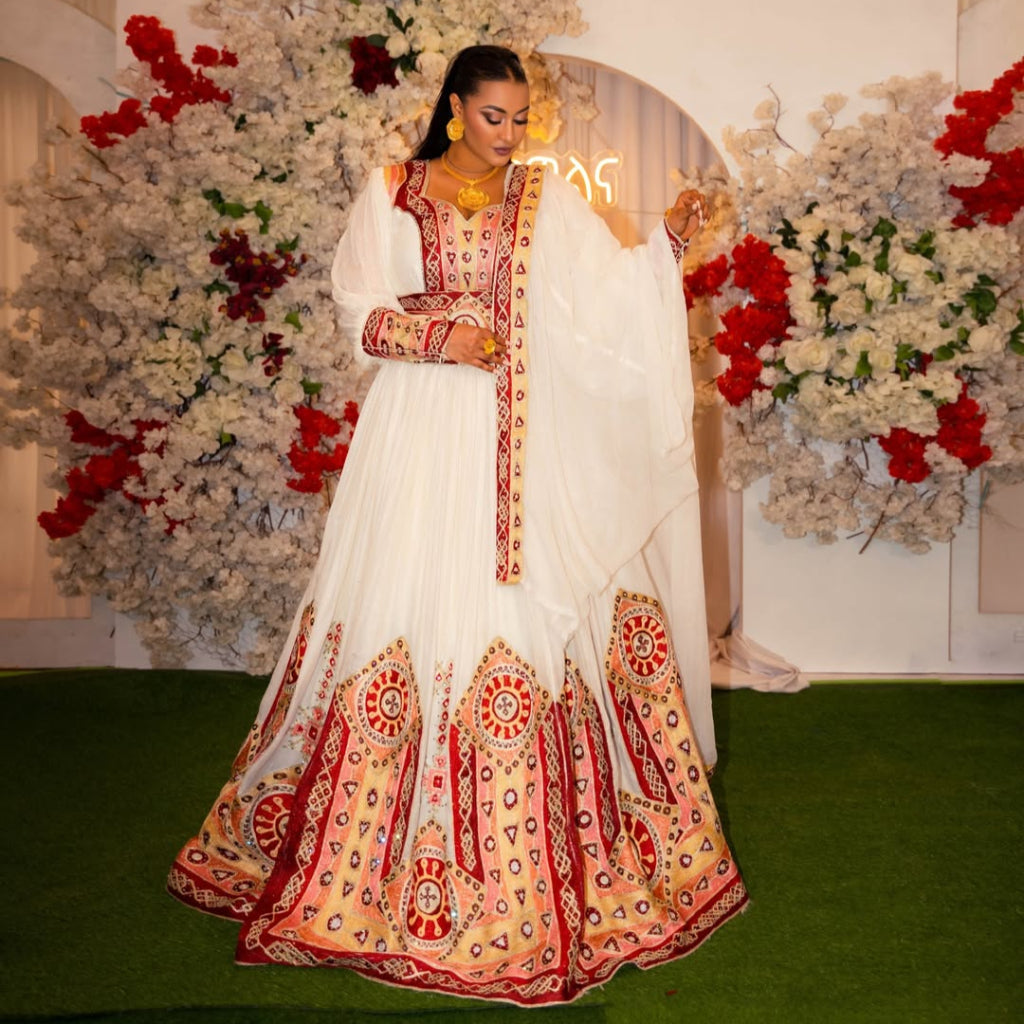 Golden Ethiopian Traditonal Clothe