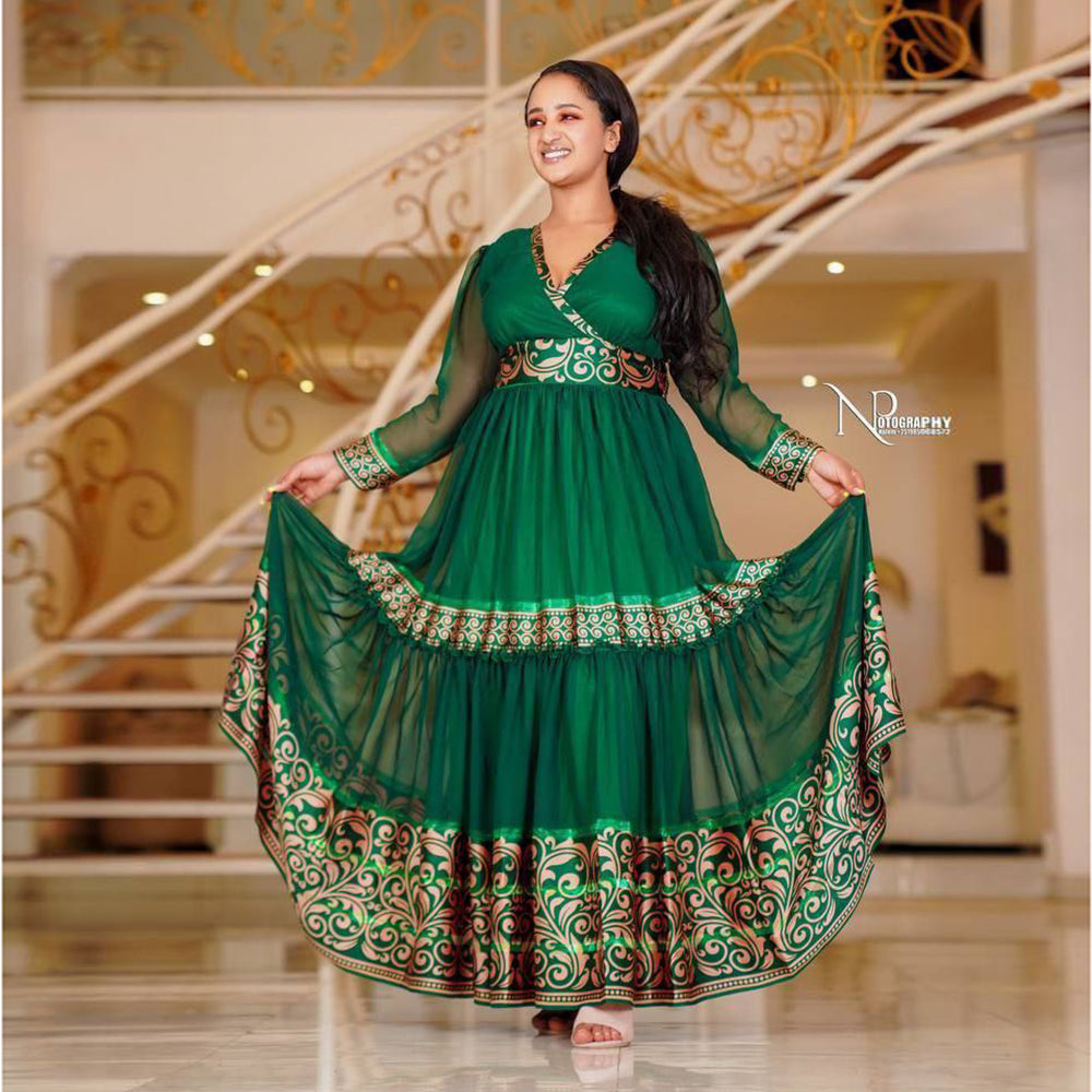 Meron Ethiopian Chiffon Dress