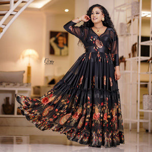 Meron Ethiopian Chiffon Dress