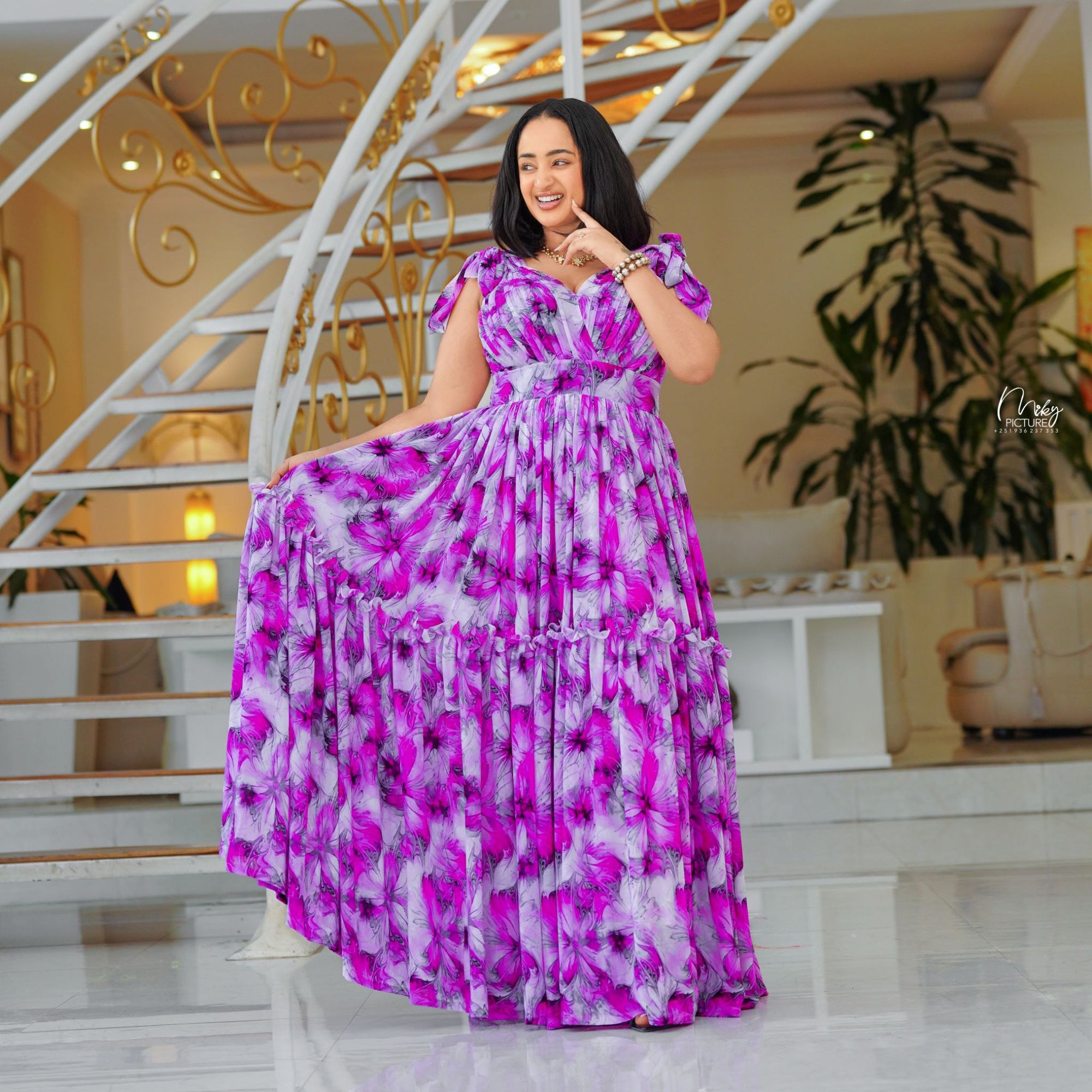 eritrean habesha chiffon dress