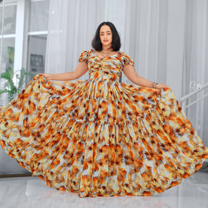 Eritrea chiffon gown