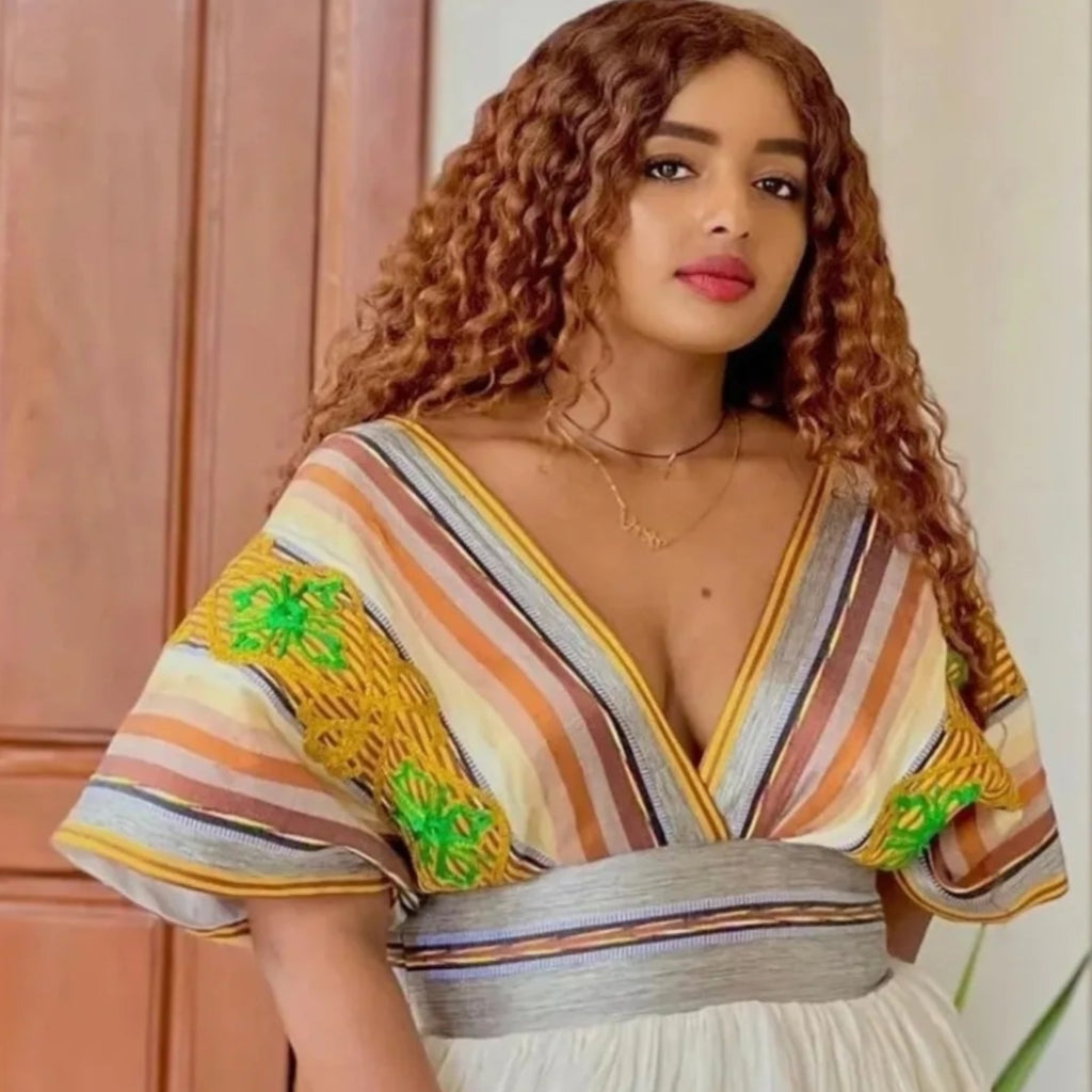 Lulit Lulit Habesha Dress - EthiopianClothing.Net