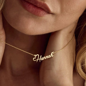 Amharic Name Necklace for Women Girl