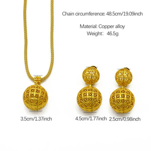 Elegant Ethiopian Jewelry Set – Traditional Habesha Necklace & Earrings