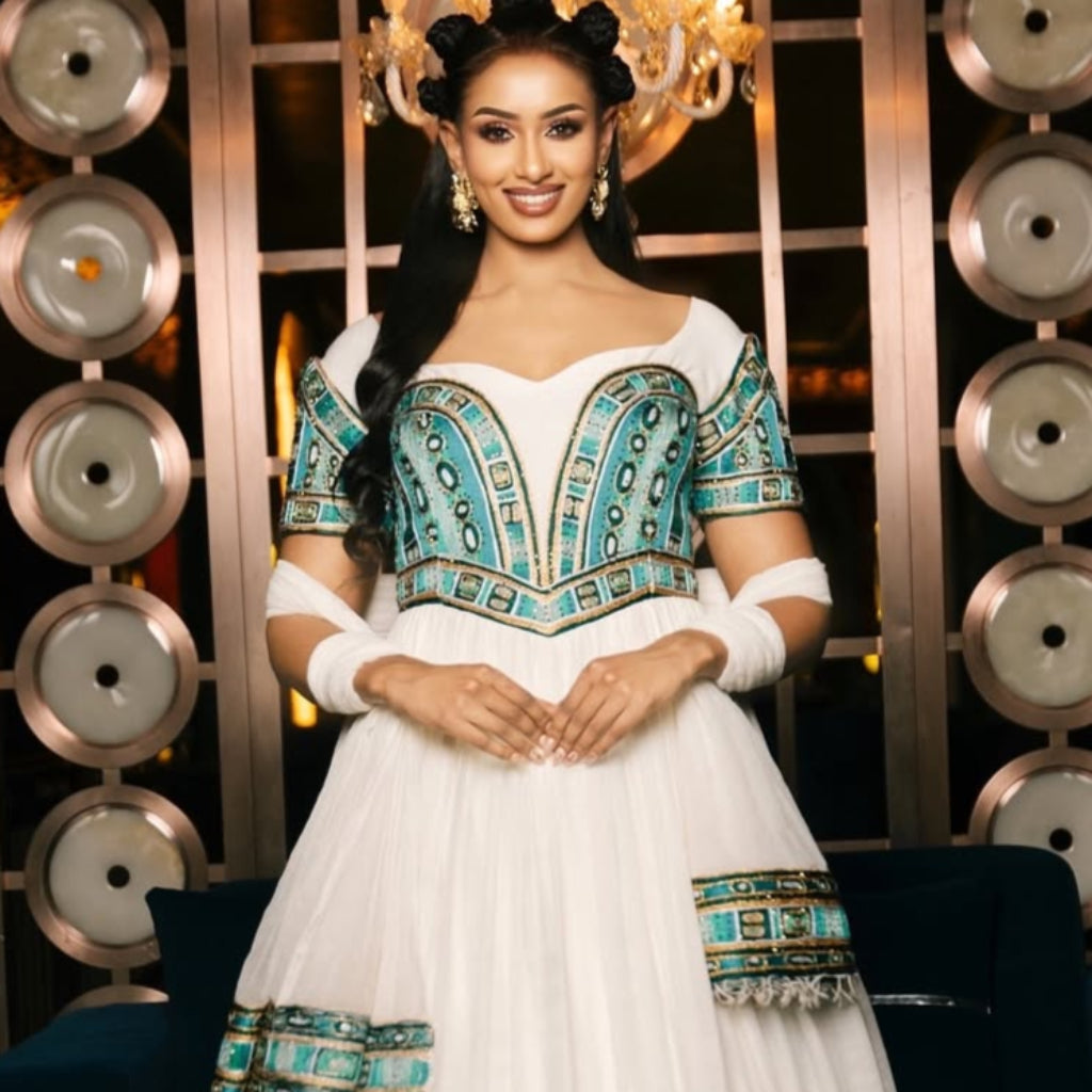 Zinet Rada Zinet Ethiopian Traditonal Dress - EthiopianClothing.Net