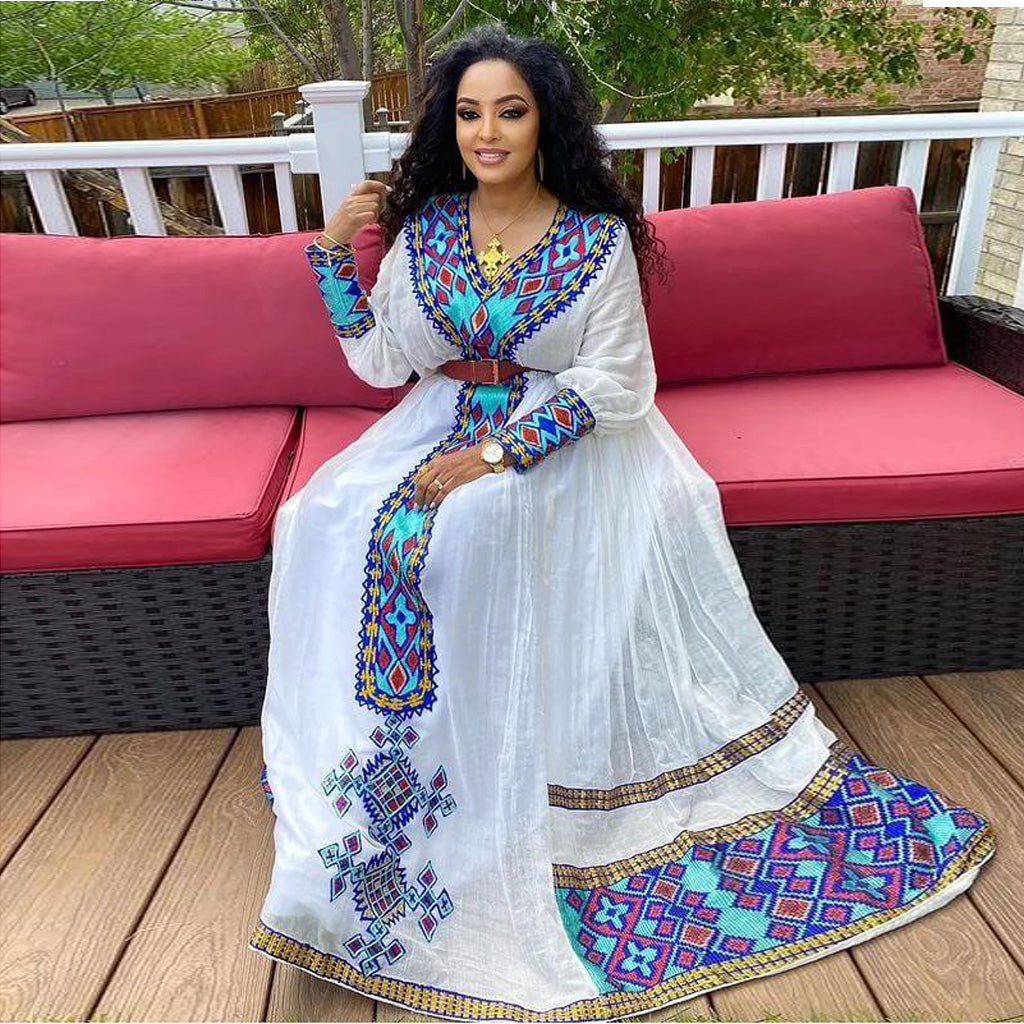 Debab Ethiopian Dress - EthiopianClothing.Net Debab Ethiopian Dress - EthiopianClothing.Net