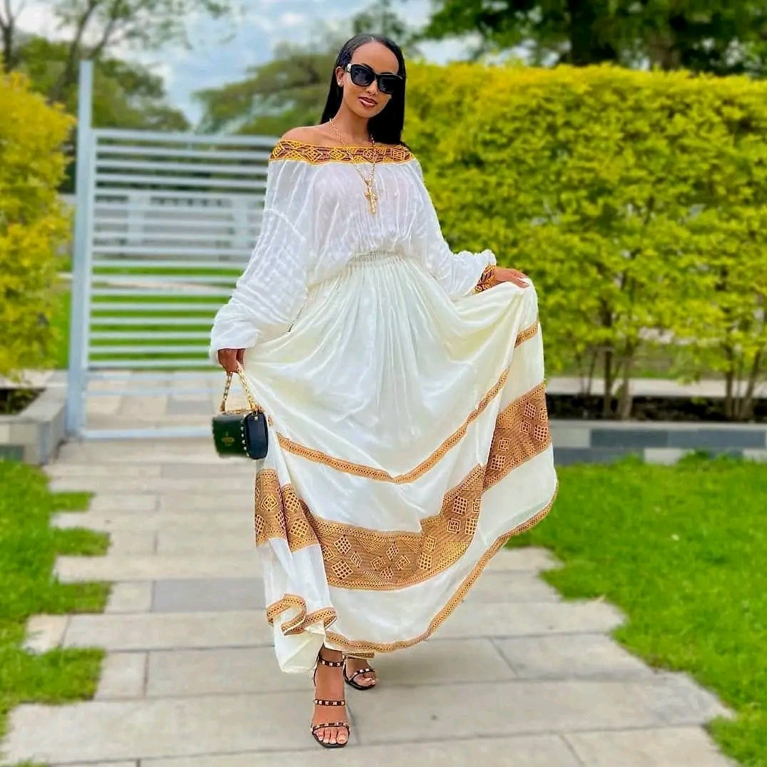 Brown Habesha Kemis