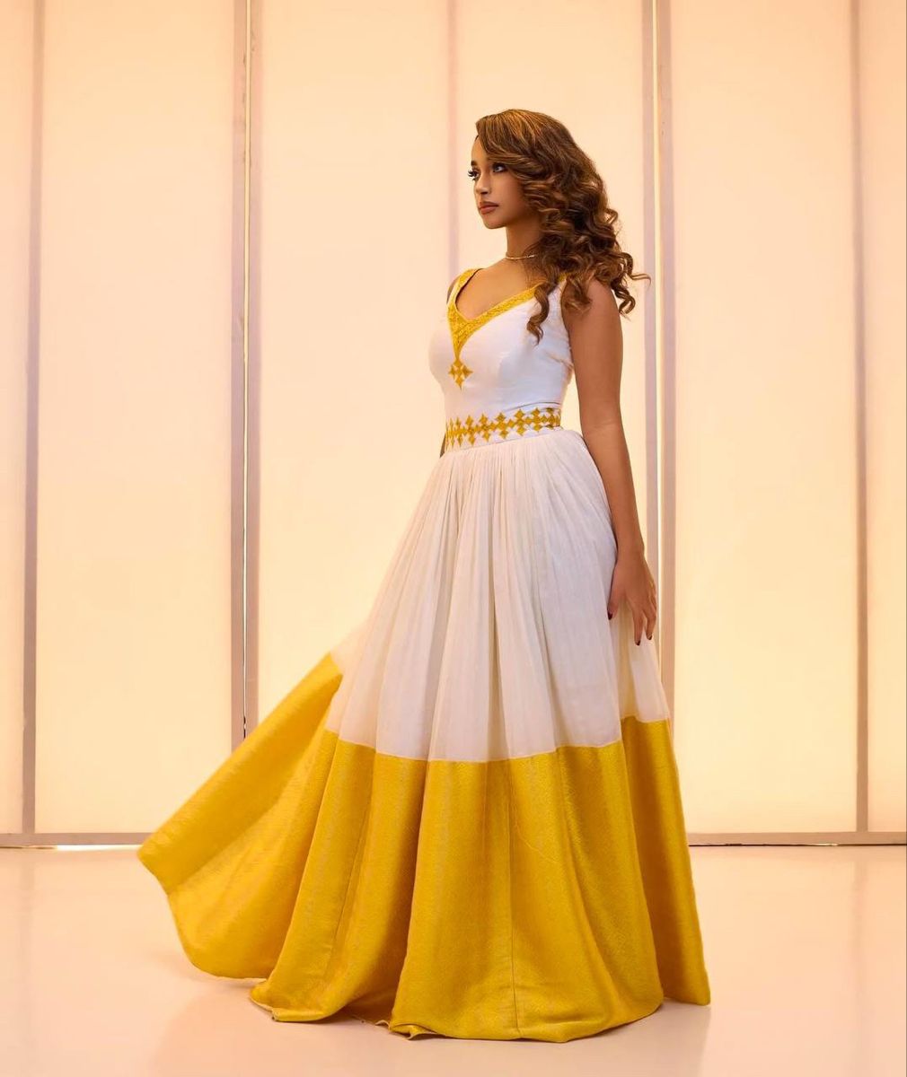 🌻 Meskerem Glow Habesha Dress