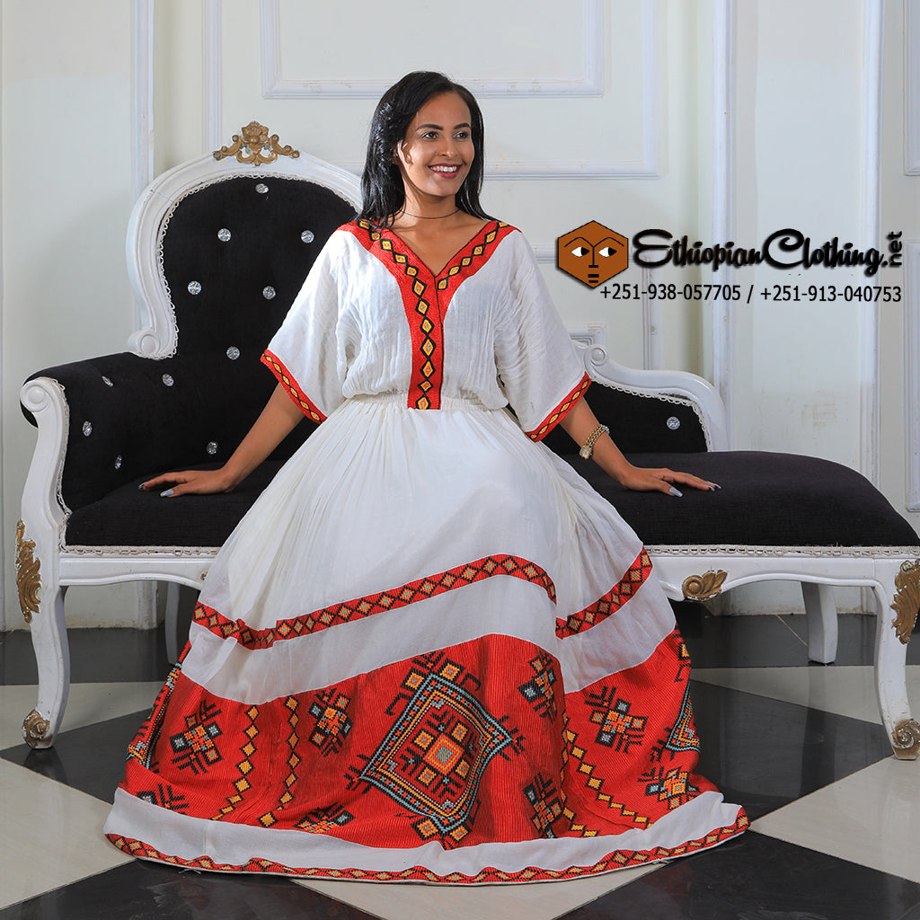 Abaynesh Habesha Dress - Ethiopian Traditional Dress
