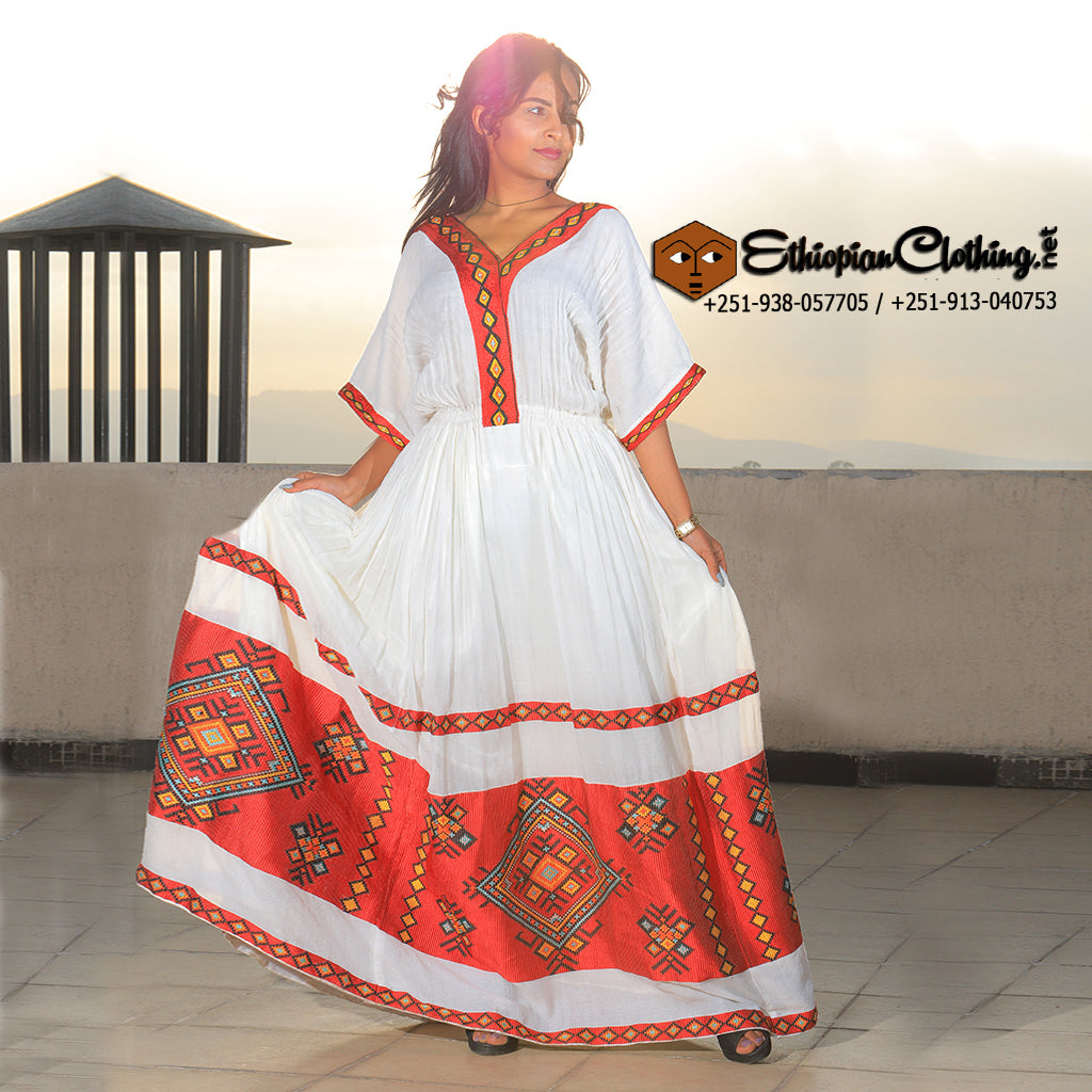 Abaynesh Habesha Dress - Ethiopian Traditional Dress