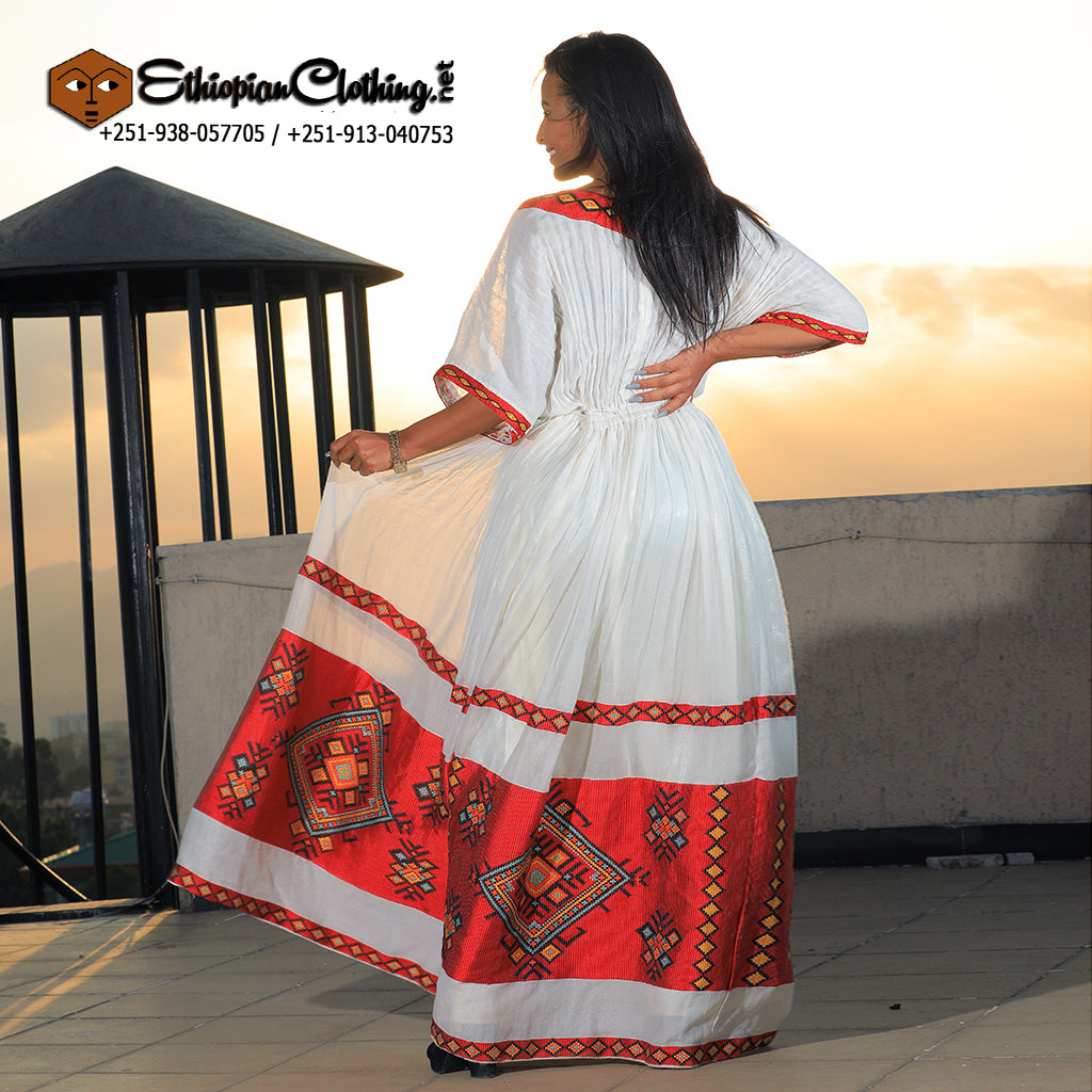 Abaynesh Habesha Dress - Ethiopian Traditional Dress