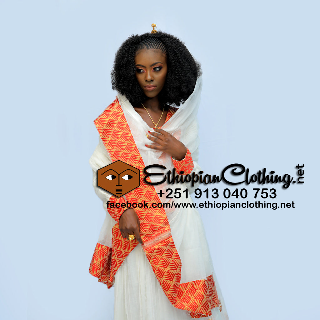 Bitanya Ethiopian traditional dress new style - Ethiopian Traditional Dress