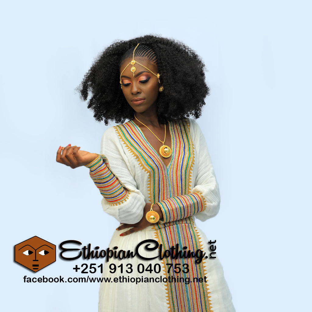 Berhan Habesha dress - Ethiopian Traditional Dress