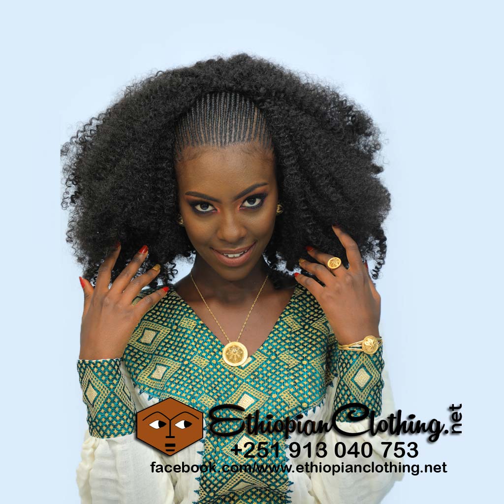 Copy of Readymade Chuchu Habesha kemis - Ethiopian Traditional Dress