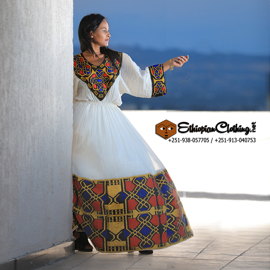 Adiyam Habesha Dress - Ethiopian Traditional Dress