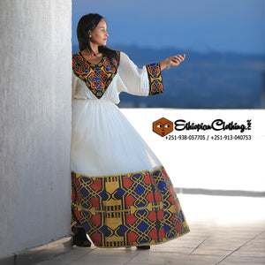Adiyam Habesha Dress - Ethiopian Traditional Dress