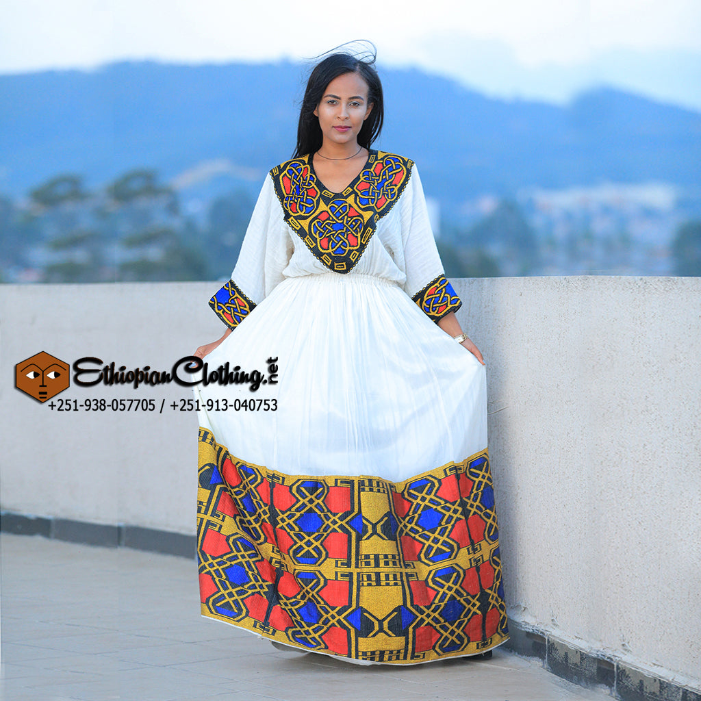 Adiyam Habesha Dress - Ethiopian Traditional Dress