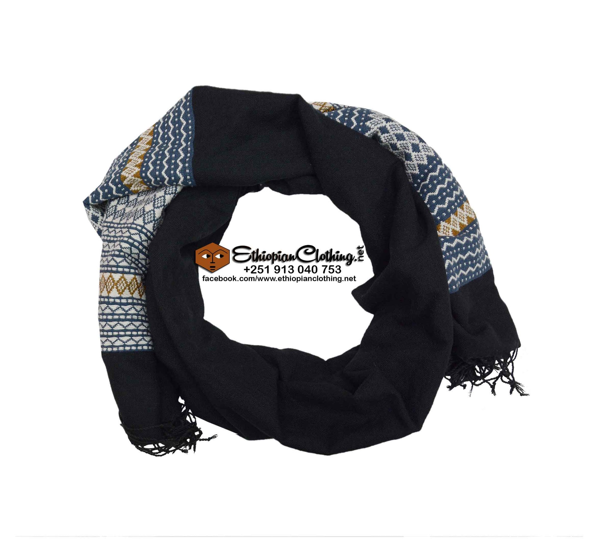 Tikur Ethiopian Scarf - Ethiopian Traditional Dress