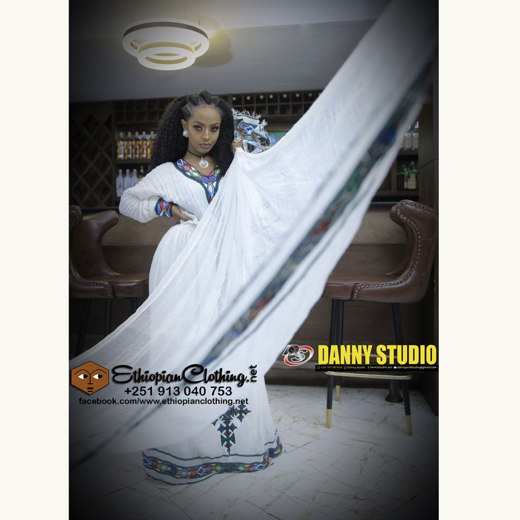 Zagwe Habesha Dress - Ethiopian Traditional Dress