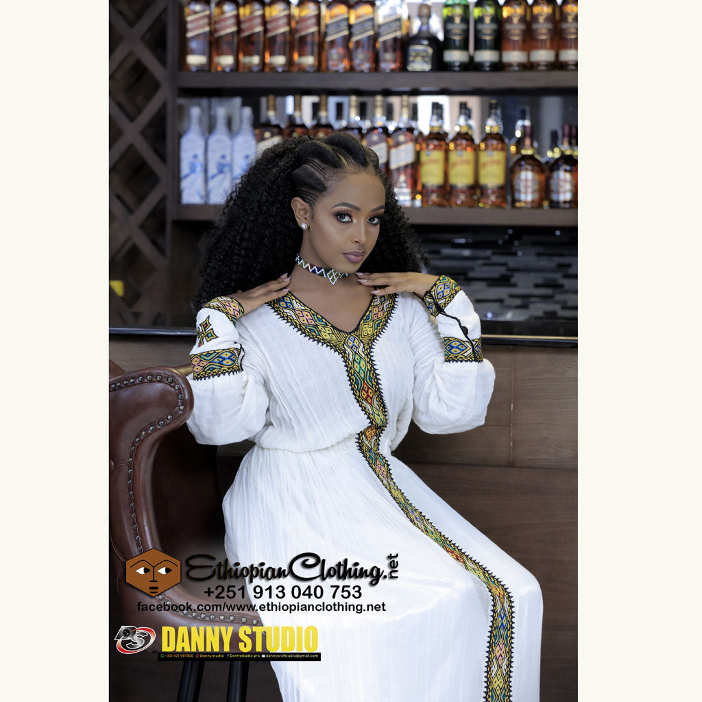 Harar habesha Dress - Ethiopian Traditional Dress