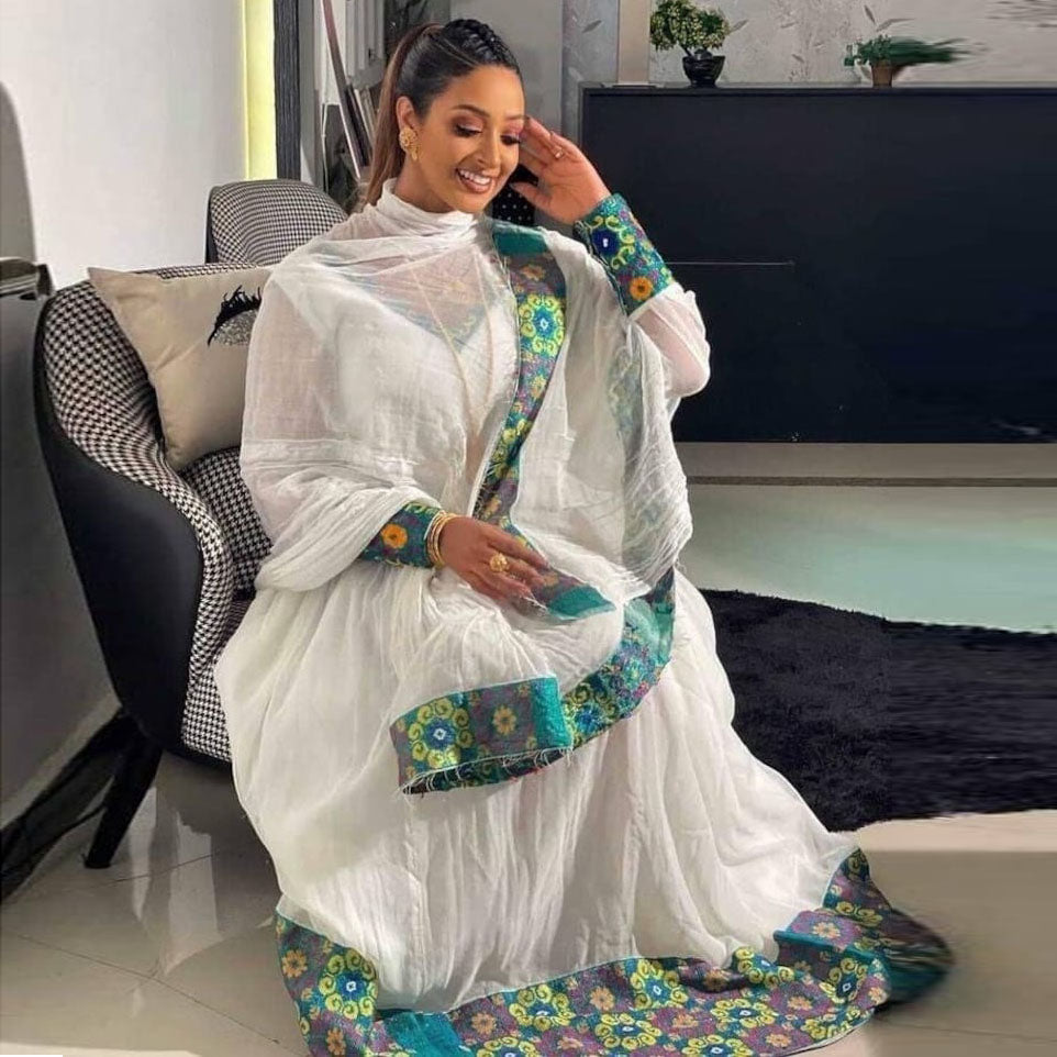 Ethiopian dress - handmade dress 