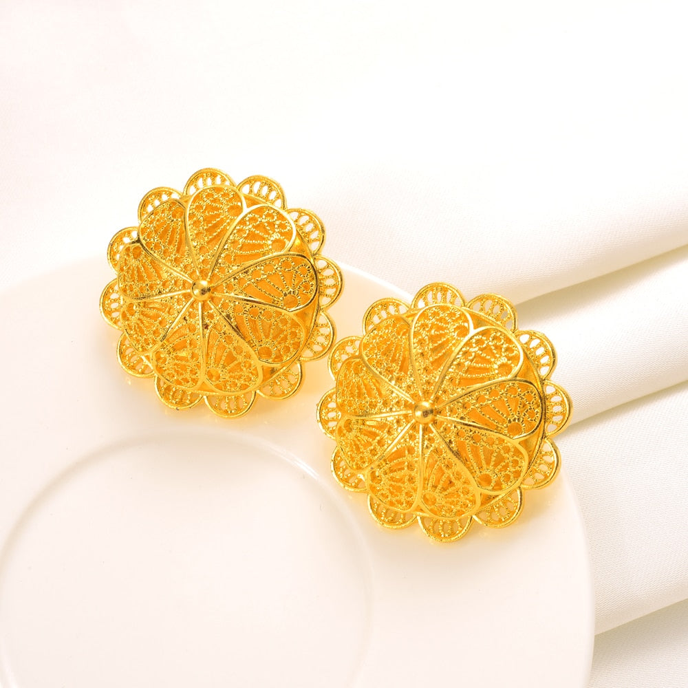 Ethiopian Gold Plated Bridal Jewelry Sets - Ethiopian Traditional Dress