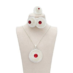 2022 Habesha Silver Plated Jewelry Set - Ethiopian Traditional Dress