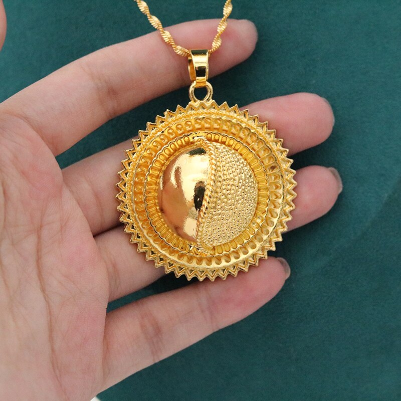 6 PCS Dubai 24K Gold Jewelry Set - Ethiopian Traditional Dress