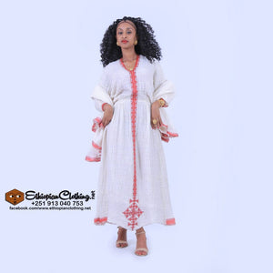 Awet Axum telf - Ethiopian Traditional Dress