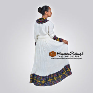 Awi Telfi Habesha kemis - Ethiopian Traditional Dress