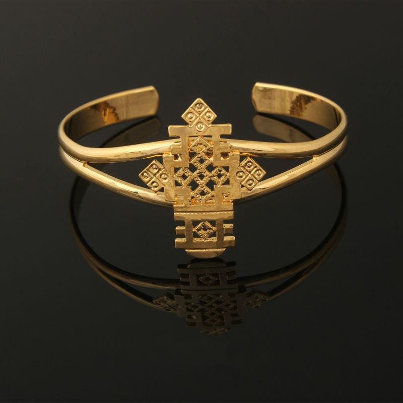 Bela Cross Bangle - Ethiopian Traditional Dress