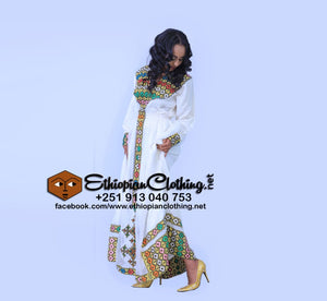 Bella Habesha Dress - Ethiopian Traditional Dress