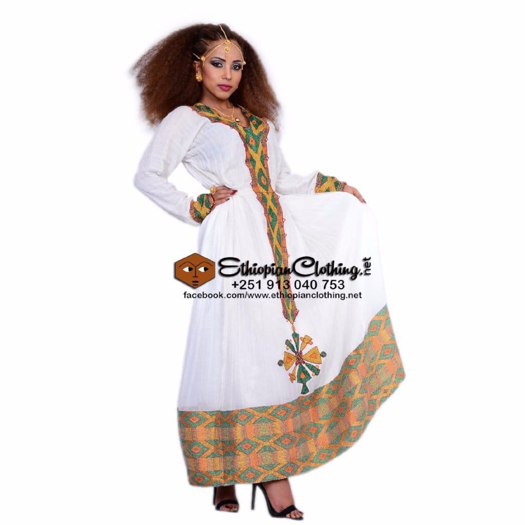 Birtukan Menen Telfi - Ethiopian Traditional Dress