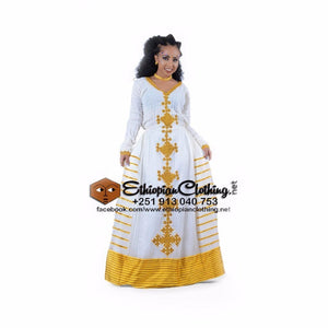 Bishoftu Ethiopian Dress - Ethiopian Traditional Dress