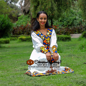 Dehab habesha dress - Ethiopian Traditional Dress
