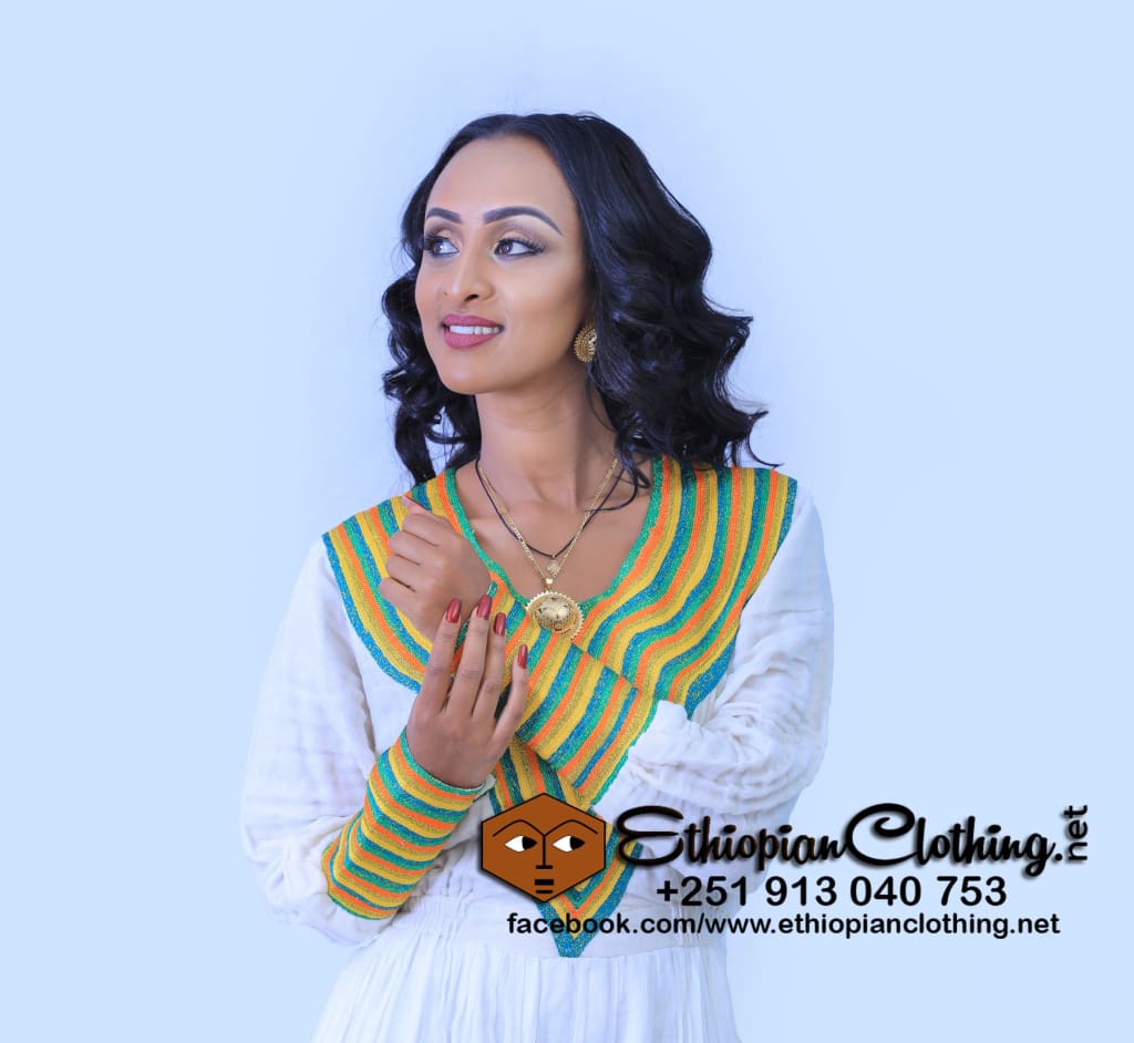 Dill Habesha kemis - Ethiopian Traditional Dress