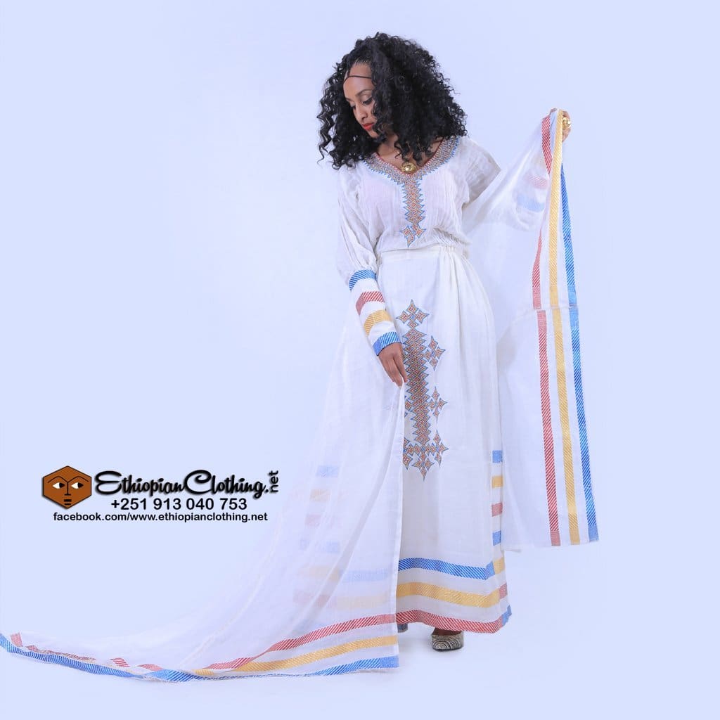 Enku Ethiopian traditional cloth - Ethiopian Traditional Dress