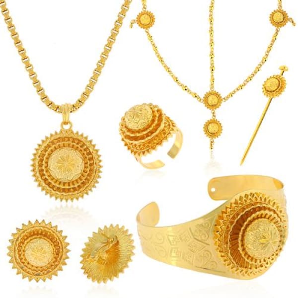 Enqu Ethiopian Wedding Jewelry - Ethiopian Traditional Dress