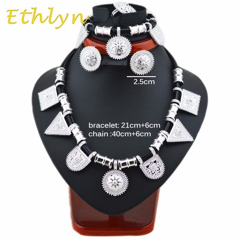 Ethiopian Jewelry Sets Silver - Ethiopian Traditional Dress