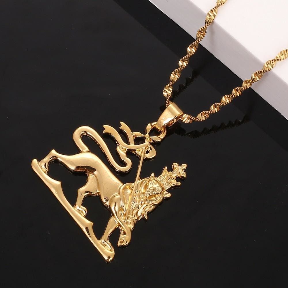 Ethiopian Lion Pendant Necklaces - Ethiopian Traditional Dress