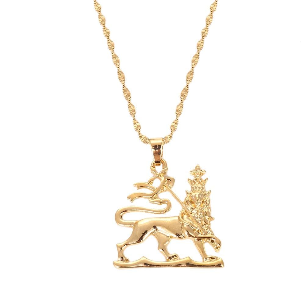 Ethiopian Lion Pendant Necklaces - Ethiopian Traditional Dress