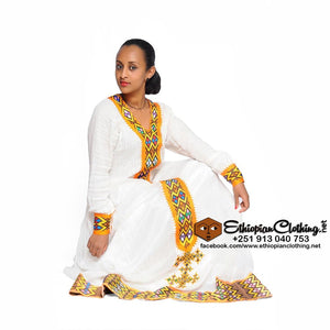 Gamo Cultural Habesha Dress - Ethiopian Traditional Dress