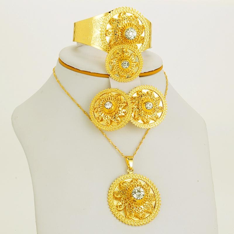 Habesha Chokers Gold Color - Ethiopian Traditional Dress