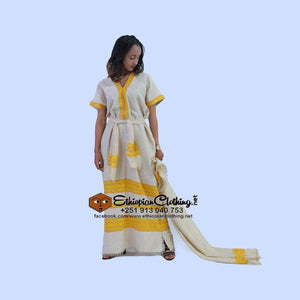 Haset coffee dress - Ethiopian Traditional Dress