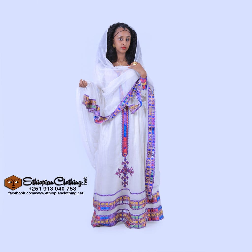 Jalele Habesha Kemis - Ethiopian Traditional Dress