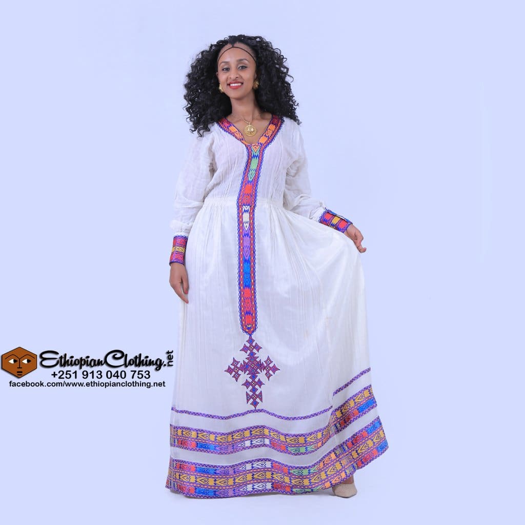 Jalele Habesha Kemis - Ethiopian Traditional Dress